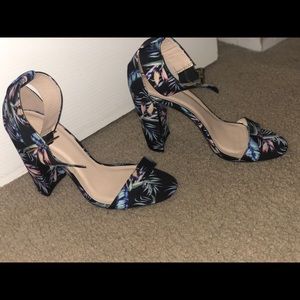 Floral high heels